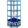 CLP Eckregal Metall 100x80x180 cm blau