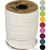 Halbach Seidenbänder 15640 Strickschlauch, natur weiß, 4mm