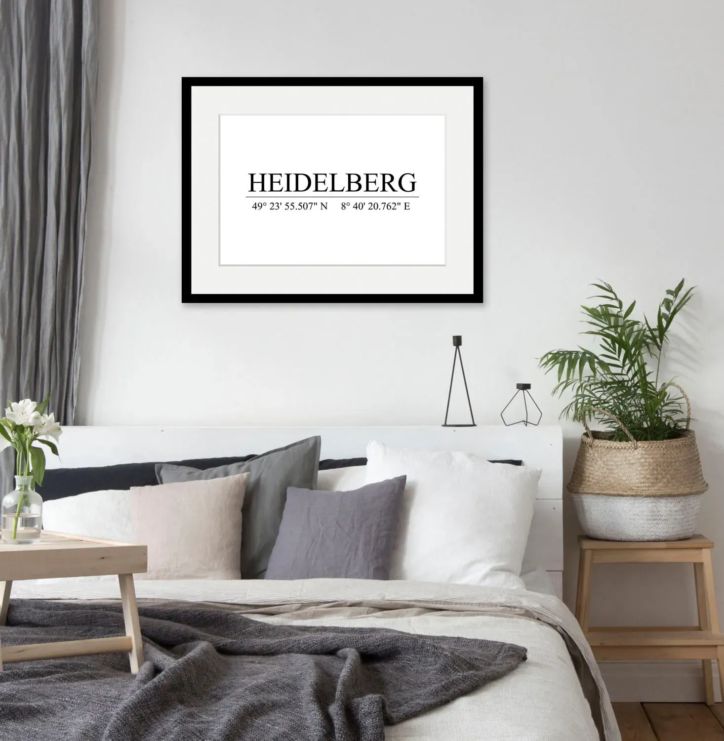 queence Bild »HEIDELBERG«, Städte, (1 St.) queence schwarz