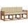 vidaXL Outdoor-Sofagarnitur 3-tlg. Natur/Beige