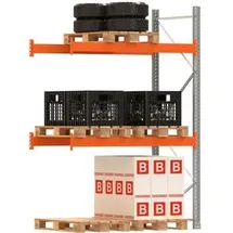 REGALWERK ARTUS-Palettenregal Anbaufeld 3800-2 HxBxT 3000x1985x1100 mm mit 2 x Ebenen