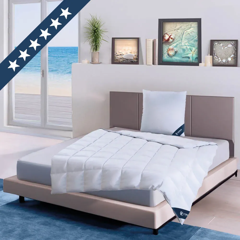 Sommergänsedaunendecke »FIRST CLASS« – 100% Gänsedaunen, Klasse 1, Downpass, hergestellt in Deutschland, Größe: 135x200