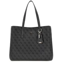 GUESS Meridian II Girlfriend Tote Bag Coal Logo