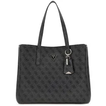 GUESS Meridian II Girlfriend Tote Bag Coal Logo