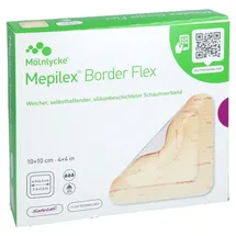 Mepilex Border Flex Schaumverb.haft.10x10 cm
