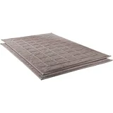 Dyckhoff Badematte DYCKHOFF "Planet" Gr. 10, grau (taupe), H:3mm, Baumwolle, Badematten, Badematte, Baumwolle, 2er Set Hotelmatte