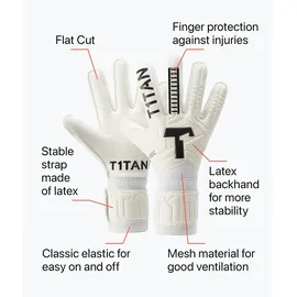 T1TAN Classic 1.0 White-Out mit Fingerschutz weiß 8