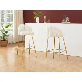 vente-unique Barhocker Altinam 52 x 101 x 52,5 cm Weiß
