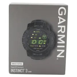 Garmin Instinct 3 AMOLED 50 mm Tactical Edition Schwarz