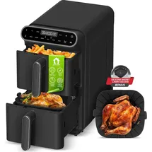 TURBO TRONIC TurboTronic Heißluftfritteuse XXL 11L schwarz