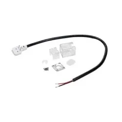 Brumberg 53250300 Anschluss-Set Unten zu QualityFlex Protection Vertical, transparent, Maße: L x