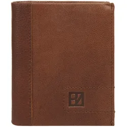 Geldbörse BODENSCHATZ, braun (cognac), Leder, unifarben, klassisch, Kleinlederwaren, echt Leder