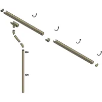 SKANHOLZ Skan Holz Kunststoff-Regenrinne 800 cm, für Satteldach-Carport braun,