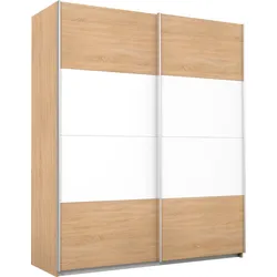 rauch Schwebetürenschrank »Quadra Kleiderschrank BESTSELLER Schrank Gaderobe«, mit Möglichkeit zur individuellen Frontgestaltung, leichtgängige Türen rauch struktureichefarben hell/weiß