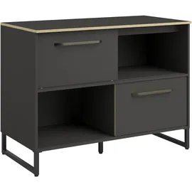 Parisot Küchenzeile Wave 1 9-teilig 240 cm Dunkelgrau