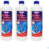 Abflussreiniger Rohrreiniger Rohrfrei flüssig für hartnäckige Verstopfungen 1000 ml - Sparset - 3 Flaschen