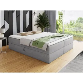 Sofnet Boxspringbett 140 x 200 cm H3 Grau