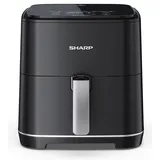 Sharp AF-GS552AE-B Heißluftfritteuse Schwarz, 5,5 Öl