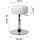 ML-Design Sitzhocker Kunstleder 39 x 65 x 39 cm Weiß