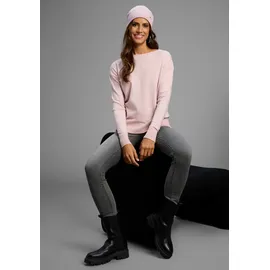 LAURA SCOTT Strickpullover softer Winterstrick mit Spitzendetial Gr. 44, rosa mélange, , 36491111-44