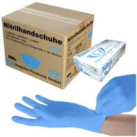Sfm ® SOFTLIGHTS : XS Nitrilhandschuhe puderfrei F-tex blau (1000)