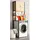 VCM Waschmaschinenschrank Edino 64 x 189 x 48 cm Honig-Eiche