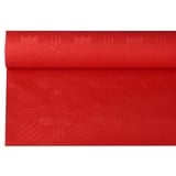 Nipter Tischdecke Papier, Tischtuch Rot Tischdeckenrolle 1,2m x 8m, Einwegtischtuch, zuschneidbar, 3 Rollen