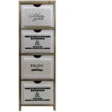 Mobili Rebecca Nachtschrank Rebecca 24 x 97 x 30 cm Braun/Weiß