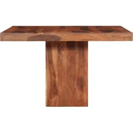 vidaXL Esstisch 120 x 77 x 120 cm Massivholz Akazie braun