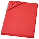 Carpe Sonno Edel-Jersey Spannbettlaken in Rot | Gr.: 180x200 cm - 200x200 cm