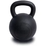 SUPRFIT - Econ Professional Kettlebell 44Kg - Pulverbeschichtete Kugelhantel aus massivem Gusseisen für Fitness, Crossfit & Krafttraining - Schwarze Kettlebells Hantel für Homegym und Fitnessstudios