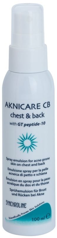 Synchroline Aknicare CB Emulsion im Spray zur Reduktion von Akne auf Brust un Rücken 100 ml