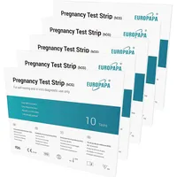 EUROPAPA® Healthcare 50 Stück ultraempfindlicher Schwangerschaftstest - Schwangerschaftstest Frühtest - Pregnancy Test - Frühschwangerschaftstest (50 Stück)
