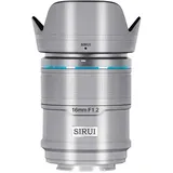 Sirui Sniper 16 mm F1.2 Metall Silber) E-Mount - Zum Sonderpreis bis 31.12.2024