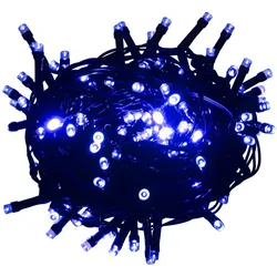 vidaXL Lichterkette mit 400 LEDs Blau 40 m 8 Lichteffekte