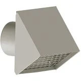 Kermi x-well Wetterschutzgitter NW 125, Aluminium, weiß