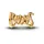 Pandora Handgeschriebener Besos Gold 764422C00