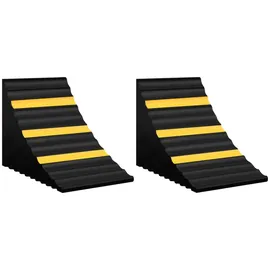 vidaXL Unterlegkeil 2 Stk. 29 x 16 x 19 cm Gummi