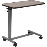 SDdPulse Luxus Betttisch Betttisch mit Rädern Höhenverstellbarer Überbetttisch Mobiler Stehtisch Laptoptisch für Zuhause und Büro tragbar