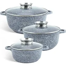 Edenberg EB-8020 6-teiliges Kochtopfset - Grau