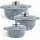 Edenberg EB-8020 6-teiliges Kochtopfset - Grau