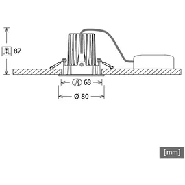 LTS Licht & Leuchten VTRXS 13.0540.25D 1er Einbaustrahler weiß