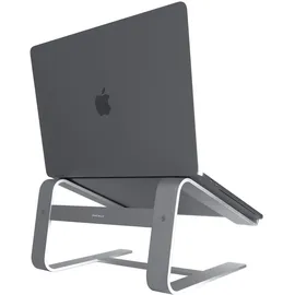 Macally Macally, A-Stand, Aluminium-Laptop-Ständer für Apple MacBook, MacBook Air, MacBook Pro und andere Laptops zwischen 10 und 17 Zoll grau grau - Space Gray