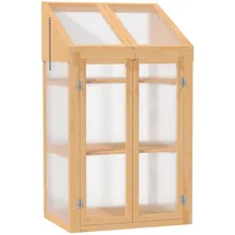 Outsunny Frühbeet Holz, 50x120x70 cm, Gartenzubehör, Gartenpflege