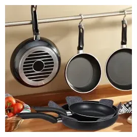 Relaxdays Pfannenschoner, 8er Set grau