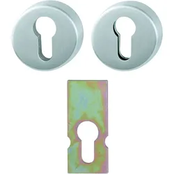 HOPPE® Schutz-Schlüsselrosette E42NSA/42HS, Edelstahl, Schutzklasse:  ES1