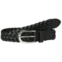 Vero Moda Flechtgürtel Leder schwarz 85