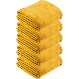 Wohndecke Fleece Wohndecke 5er-Pack "Amarillo", REDBEST, Fleece Uni gelb 130 cm x 180 cm