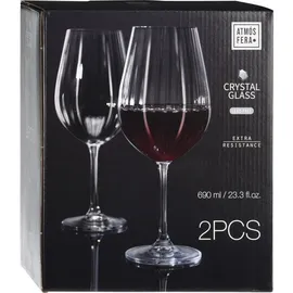 home&styling collection Home Styling Collection Rotweinglas 0,69 l 2er-Set