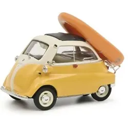 SCHUCO 450376700 1:43 BMW Isetta und Schlauchboot